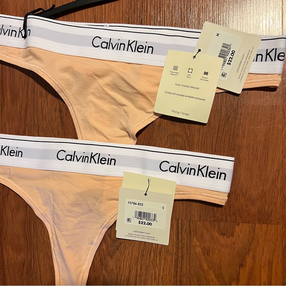 Orange Calvin Klein Thong - Picture 4 of 4